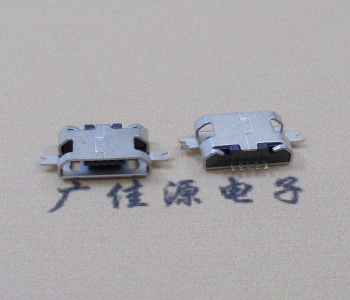 河源MICRO USB B型口 两脚SMT沉板0.7/1.0/1.6直边