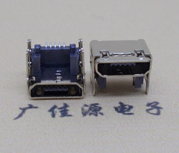 河源MICRO USB 5P母座 SMT垫高 L=4.15双壳