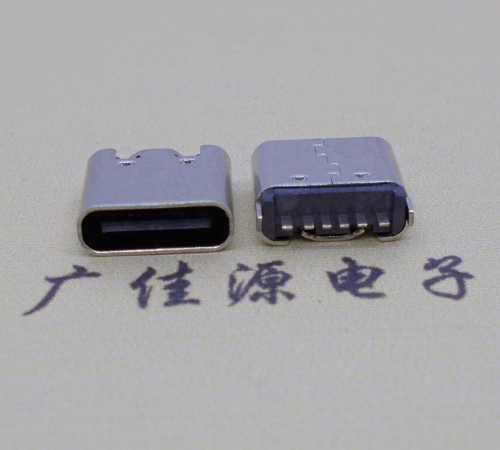 河源立式插板usb type-c6p母座