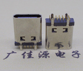 河源立式直插usb type-c14p母座长L=10.0mm