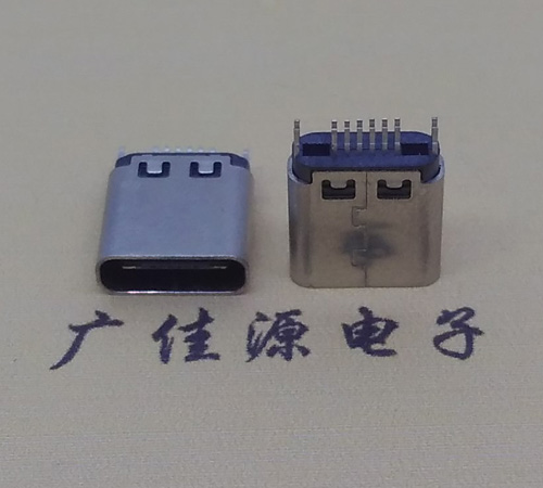 河源type-c16p母座,夹板式type-c16p接口连接器