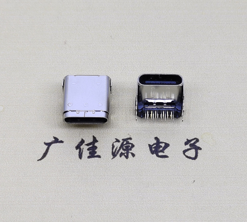 河源type c24p板上母头 typec接口数据CL=3.4,DIP+SMT端子DIP长脚